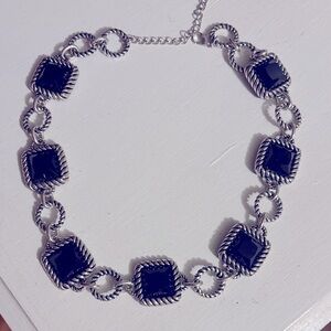 Elegant Black and Silver Women's Necklace